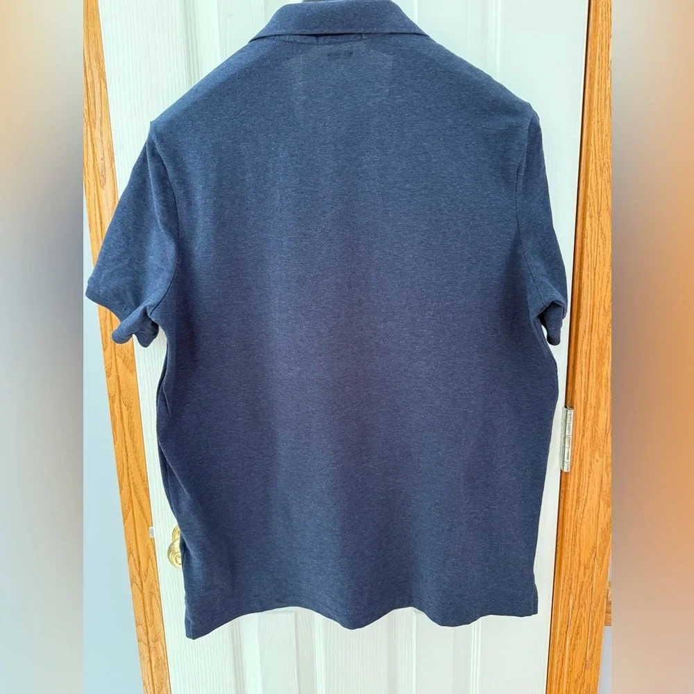 Polo Ralph Lauren | Size Large | Mens Navy Blue Solid Polo Short Sleeve